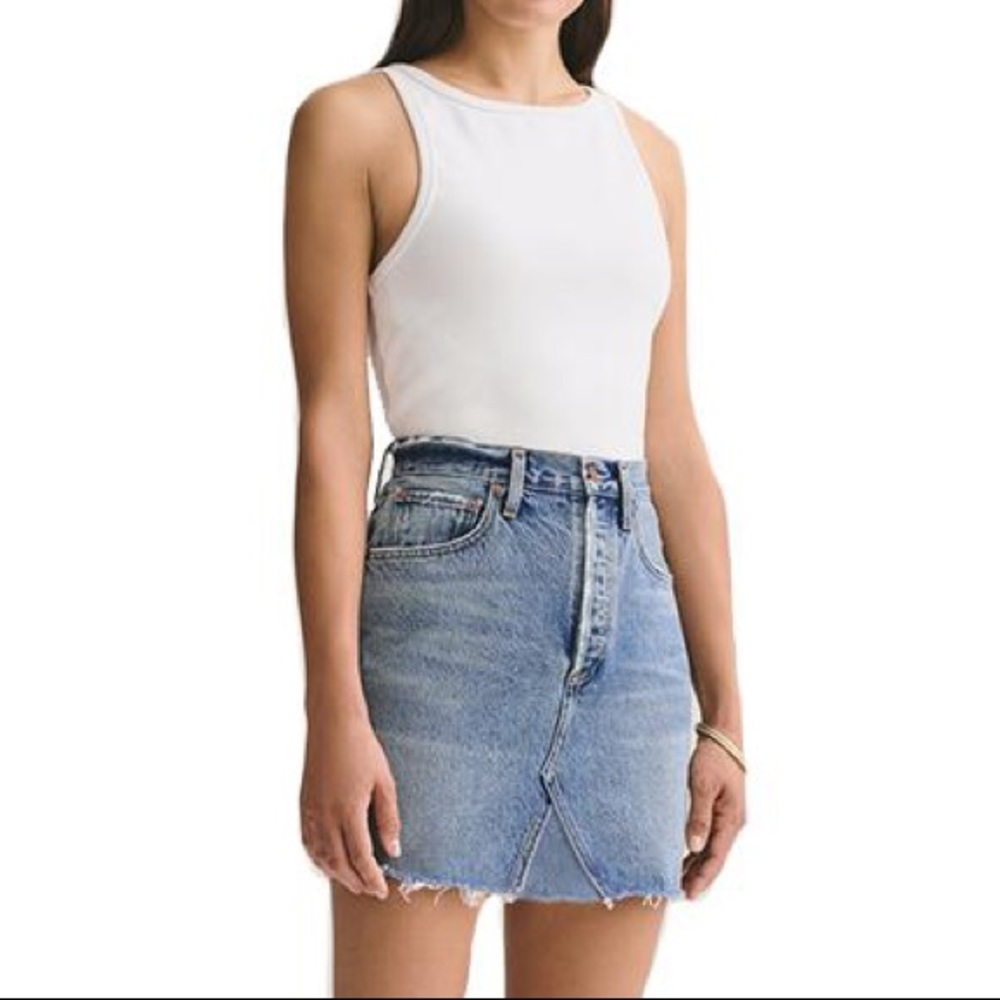 Agolde Ada Hi Rise Denim Skirt size 27 NEW